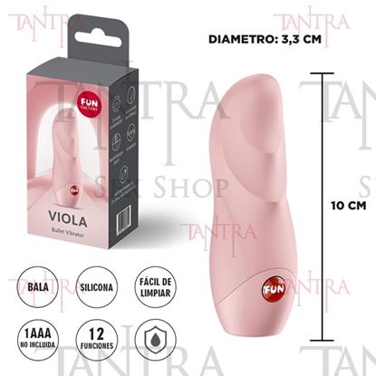 Viola bala vibradora para estimulacion clitorial